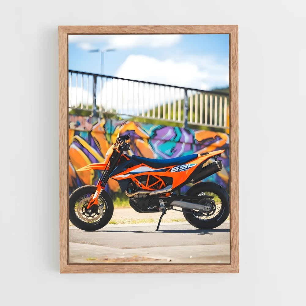 Poster Graffiti Rider – affiche KTM Moto (vue 4)